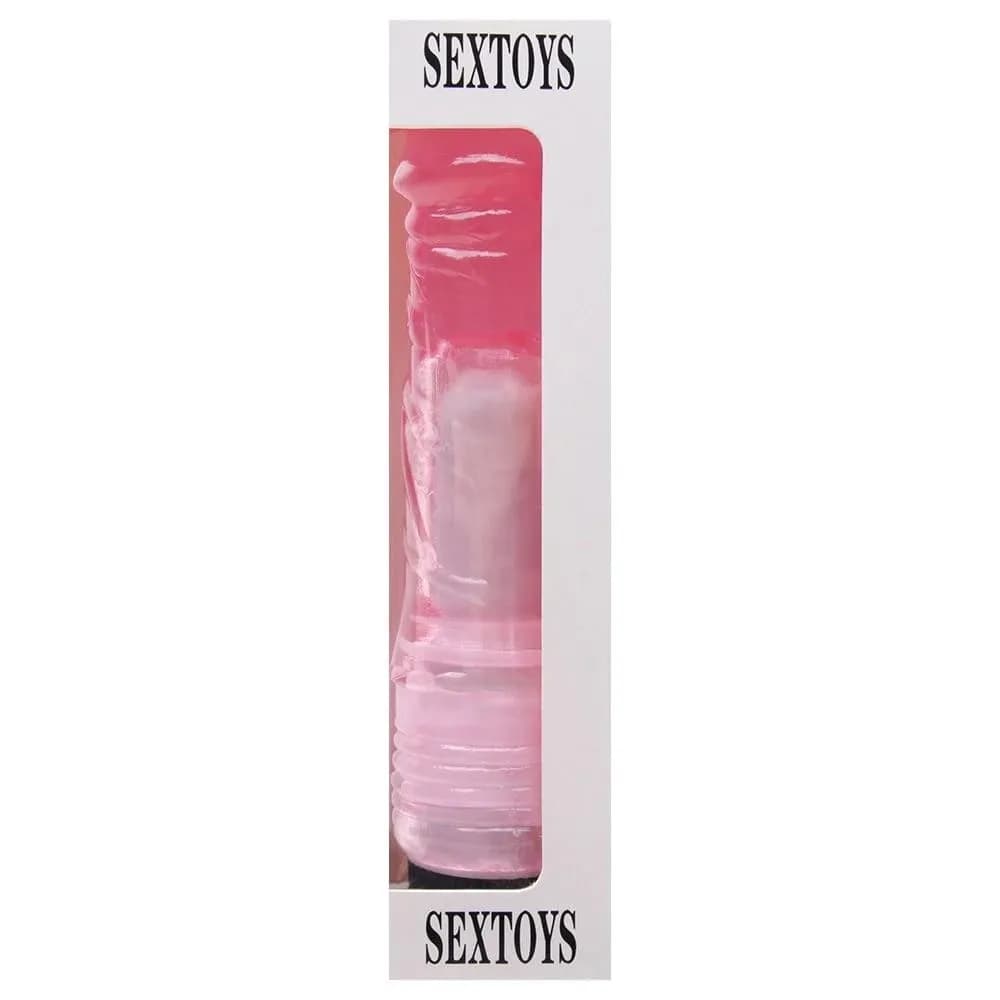 PÊNIS REALISTÍCO VIBRADOR 20 X 4 CM JELLY SEXY FANTASY - imagem 2