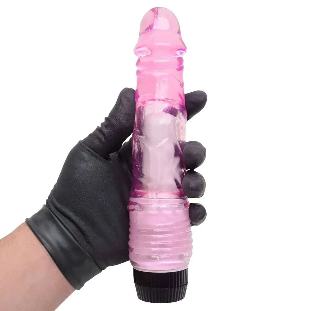 PÊNIS REALISTÍCO VIBRADOR 20 X 4 CM JELLY SEXY FANTASY - imagem 4