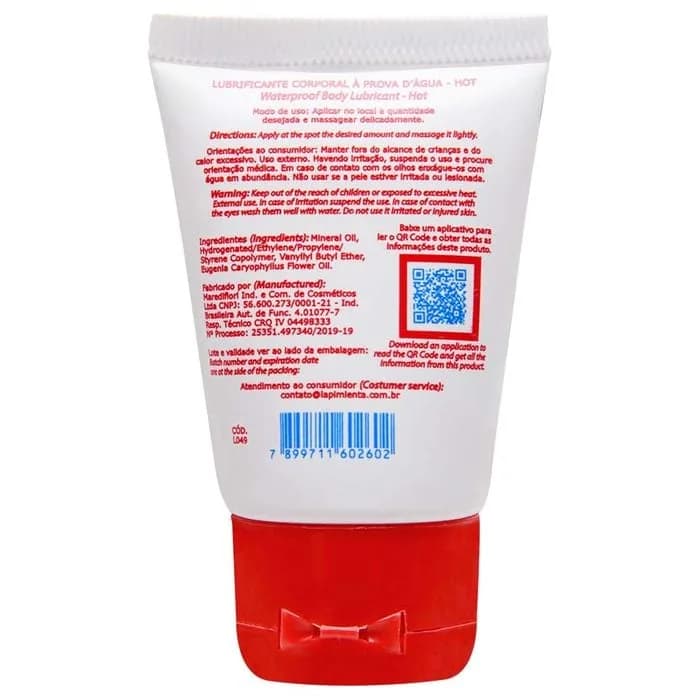 LUBRIFICANTE SEX SILICON HOT 30G - imagem 2