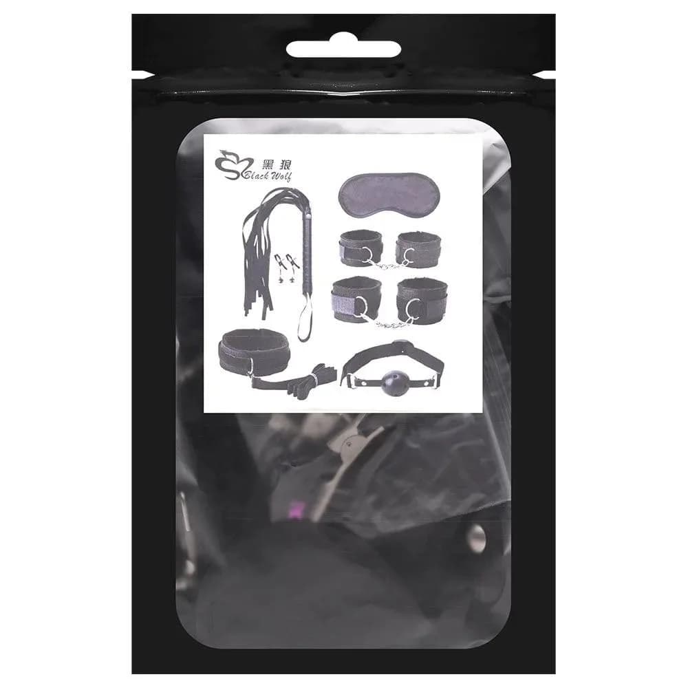 KIT SADO BONDAGE 7 ITENS PELÚCIA