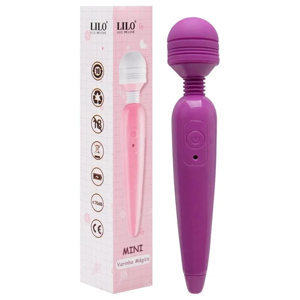 VIBRADOR VARINHA MAGICA COM 10 VIBRAÇÕES LILO