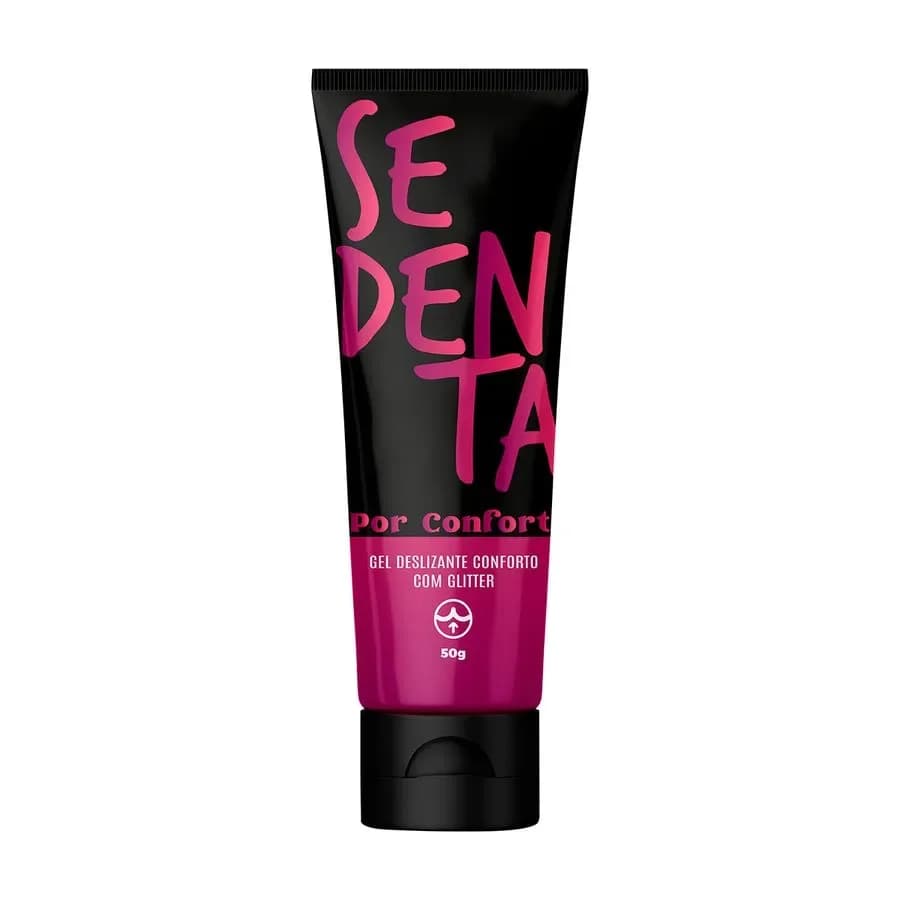 SEDENTA POR CONFORTO GEL LUBRFCANTE DESSENLIBILIZANTECOM GLITTER 50G